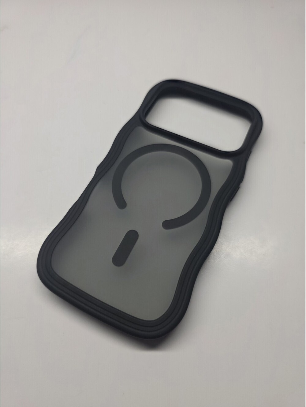 Case For iPhone 17 Pro Max Silicone Case with Screen Protector – Black